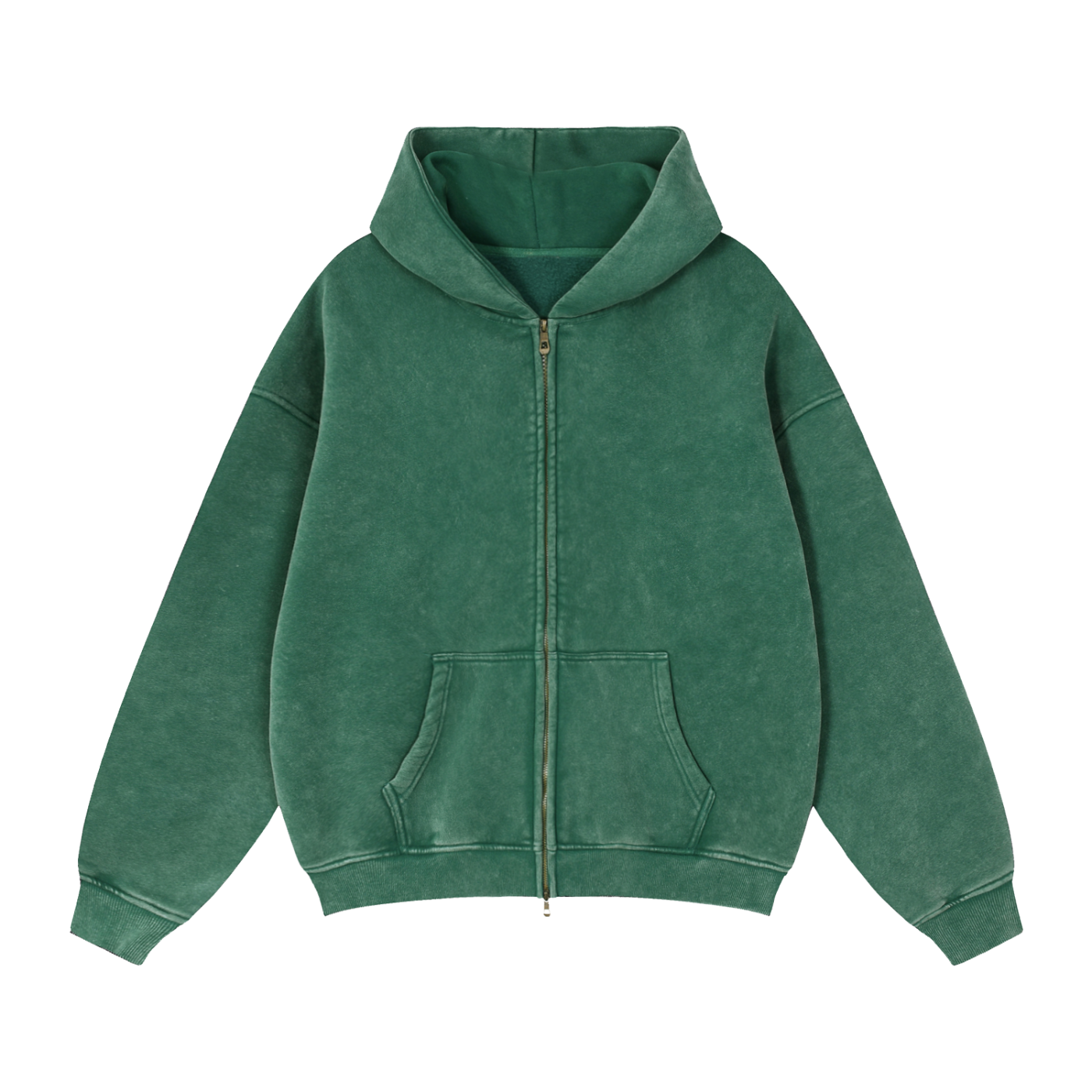 Zip-Through Fleece Hoodie "Fear May Be The Key"