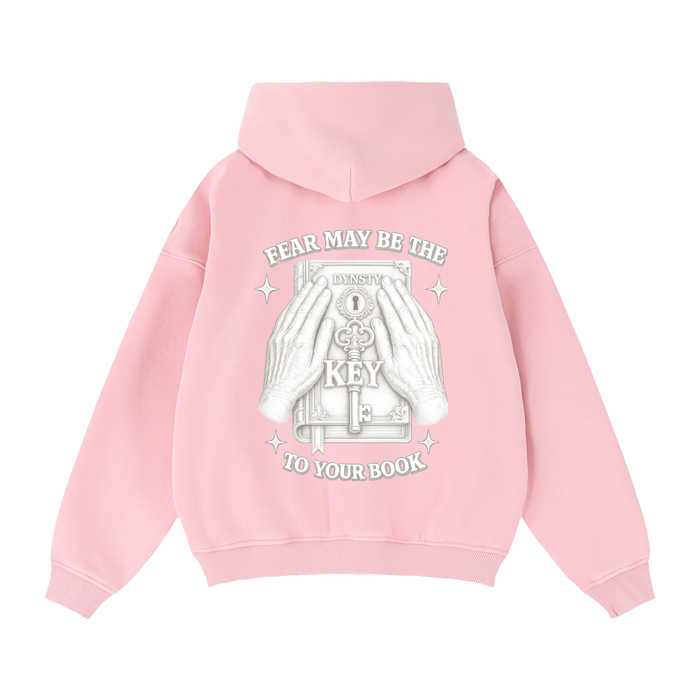 Zip-Through Fleece Hoodie "Fear May Be The Key"