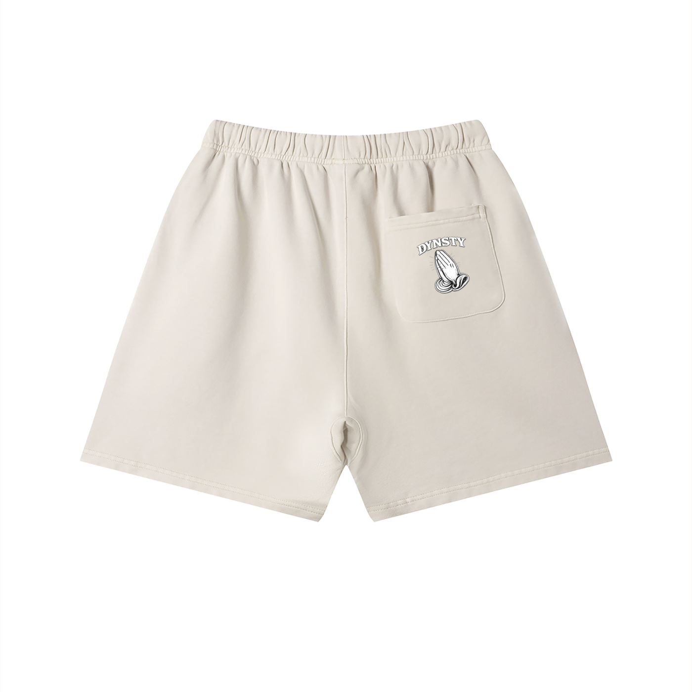 Vintage Wash Cotton Shorts "Fear May Be The Key"