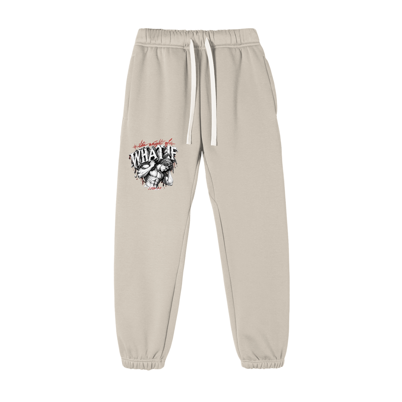 Essential Fleece Sweatpants "The Weight of What If"
