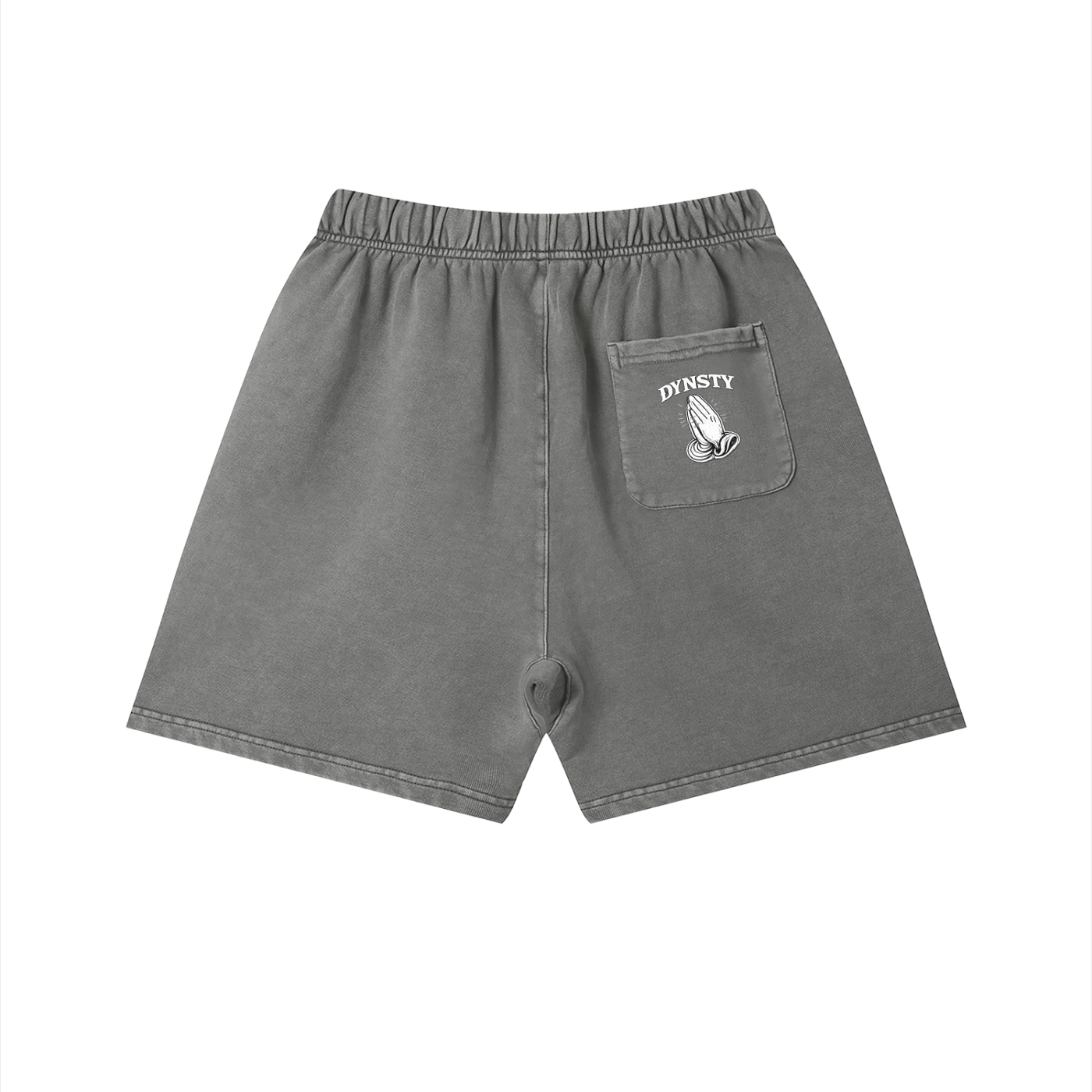 Vintage Wash Cotton Shorts "Fear May Be The Key"