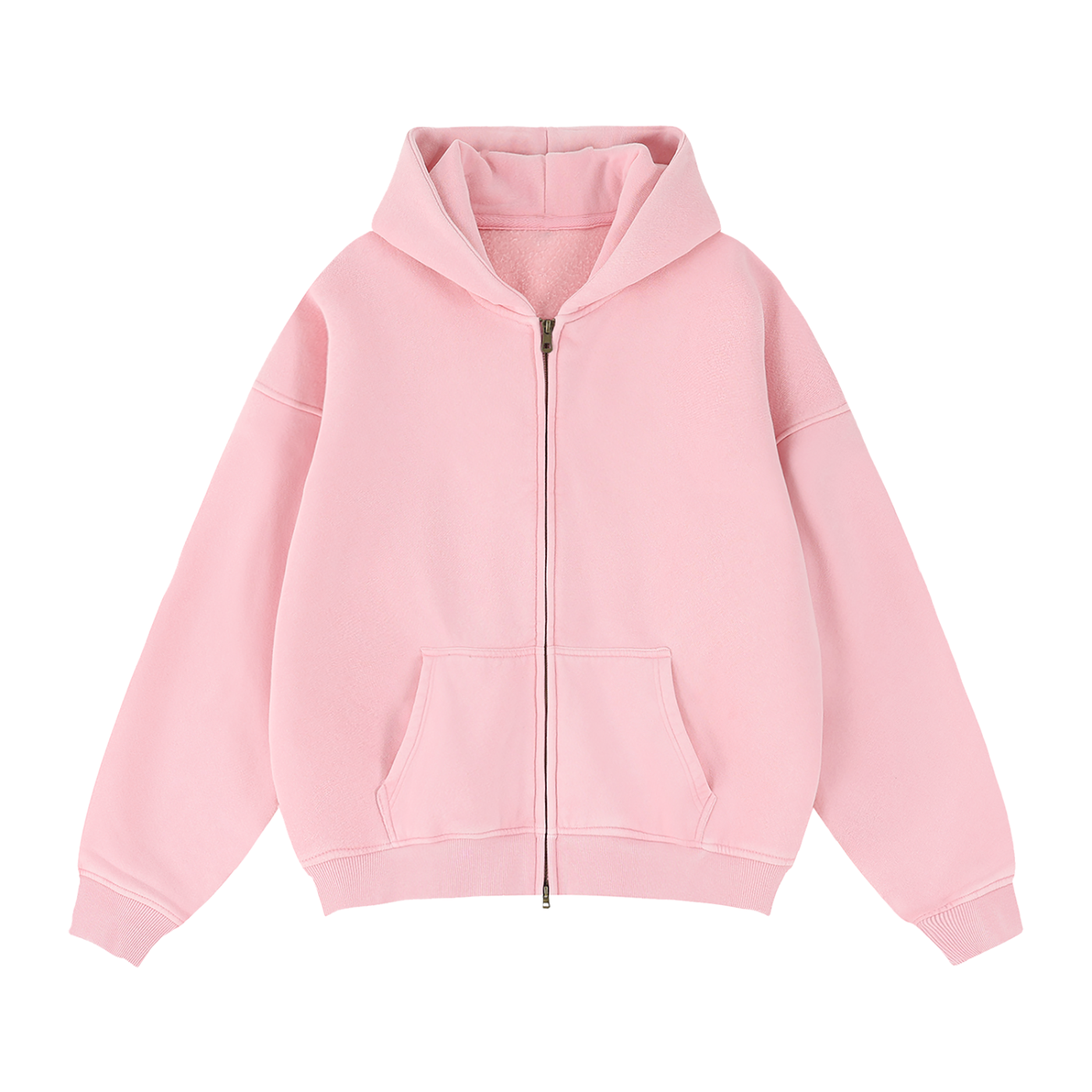 Zip-Through Fleece Hoodie "Fear May Be The Key"