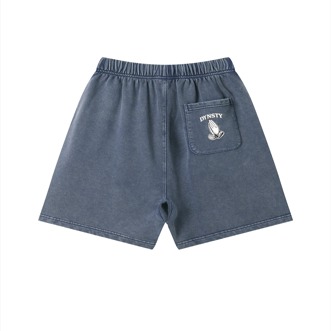 Vintage Wash Cotton Shorts "Fear May Be The Key"