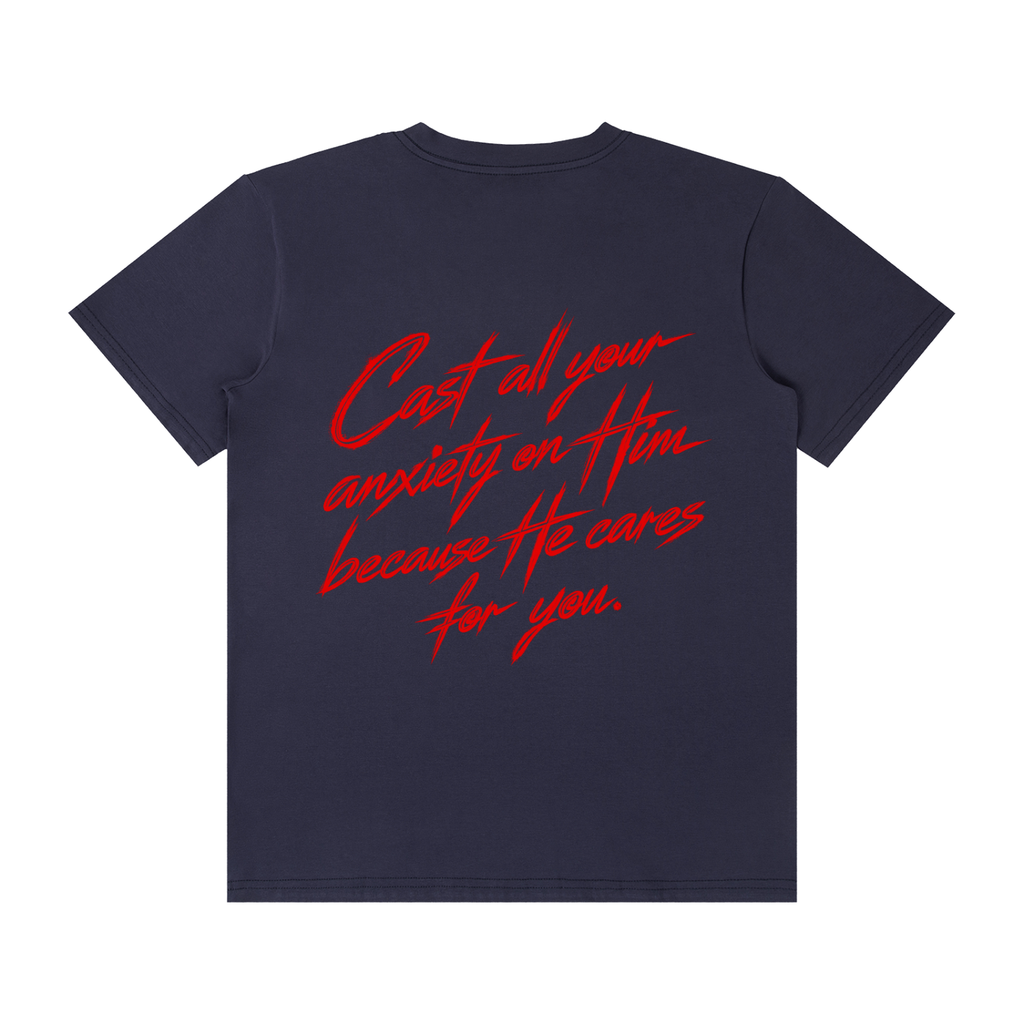 Classic Crew Neck Cotton T-Shirt "The Weight of What If"