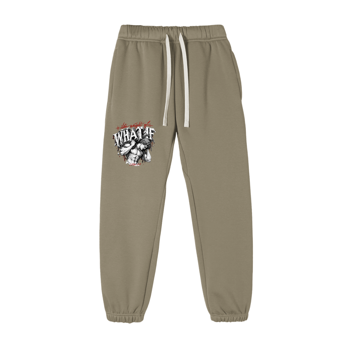 Essential Fleece Sweatpants "The Weight of What If"