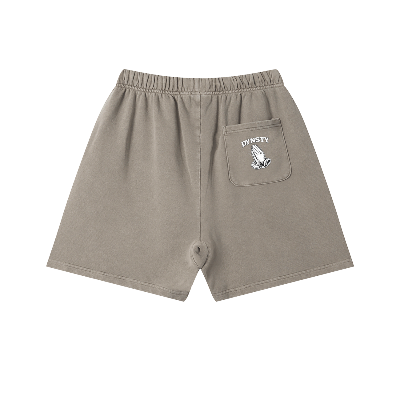 Vintage Wash Cotton Shorts "Fear May Be The Key"