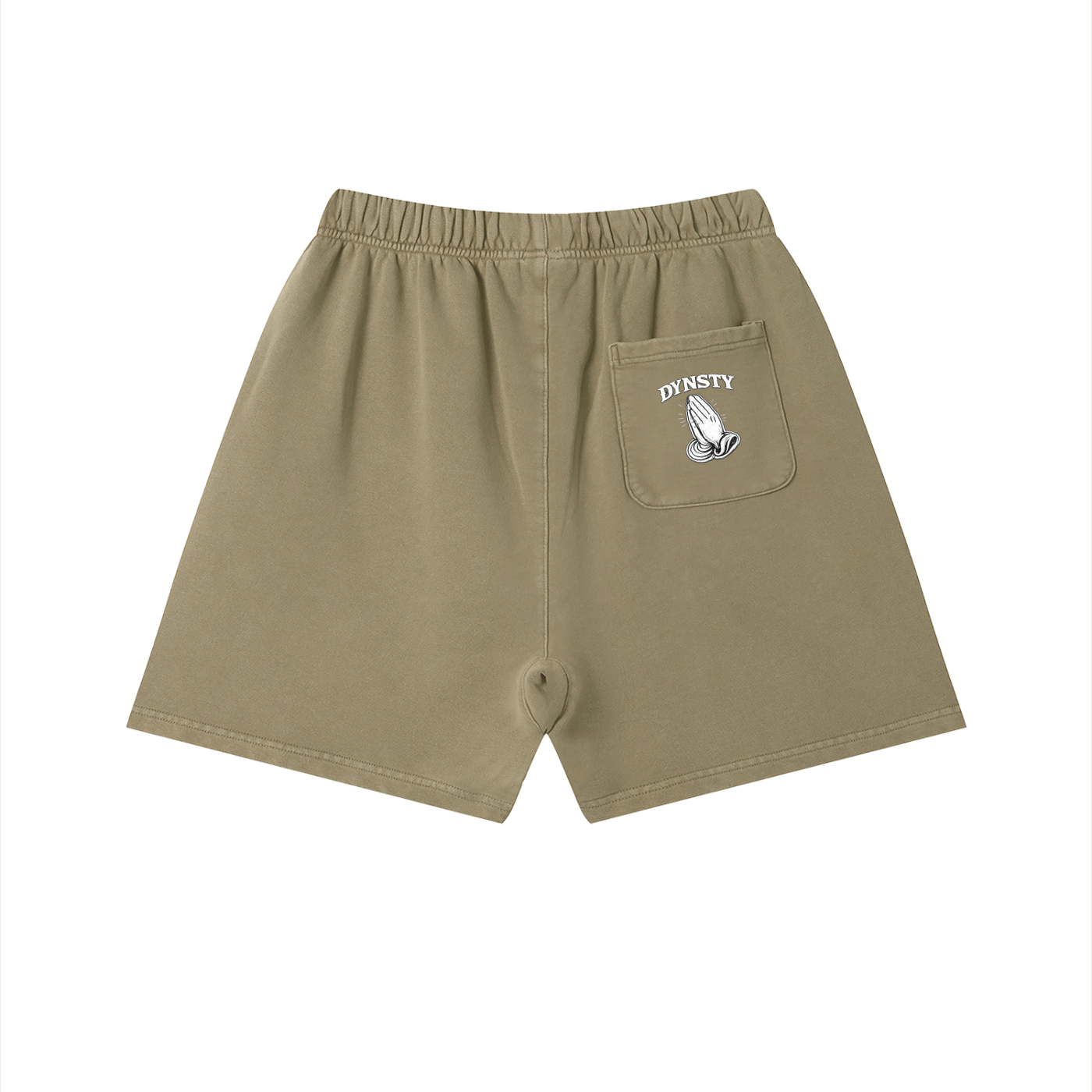 Vintage Wash Cotton Shorts "Fear May Be The Key"