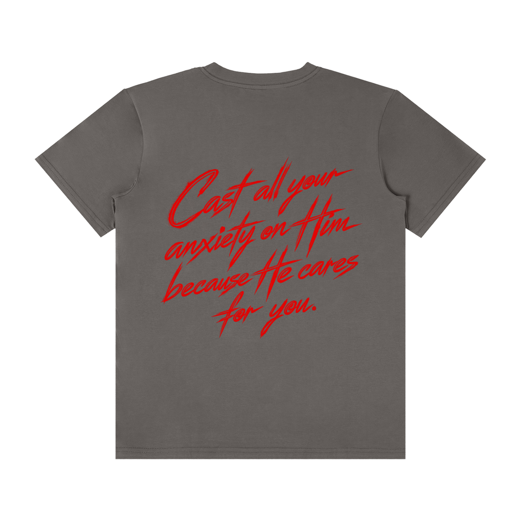 Classic Crew Neck Cotton T-Shirt "The Weight of What If"