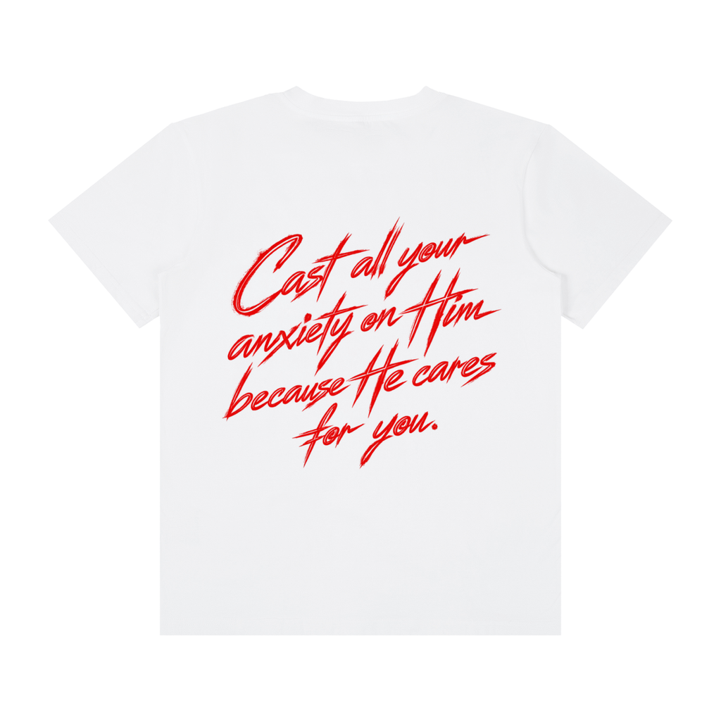 Classic Crew Neck Cotton T-Shirt "The Weight of What If"