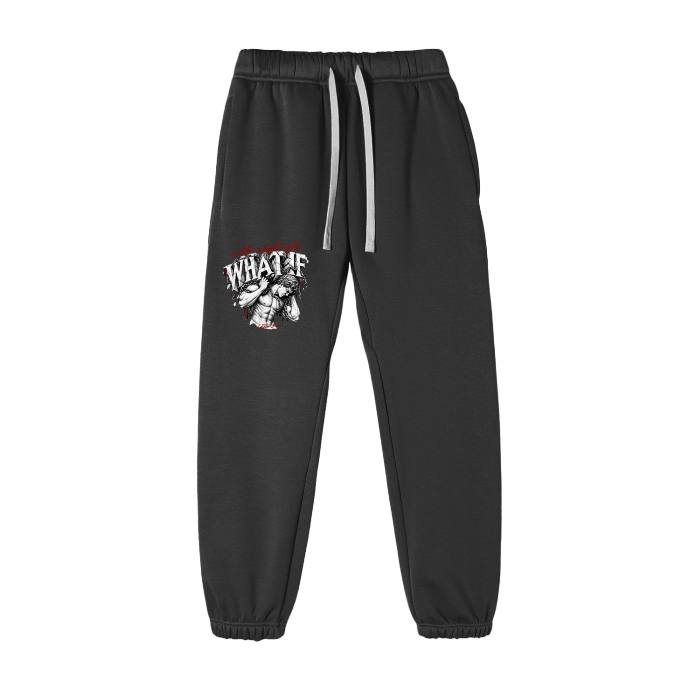 Essential Fleece Sweatpants "The Weight of What If"